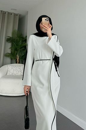 لباس حجاب سفید زنانه رگولار HAZA MODA - کد 898155844