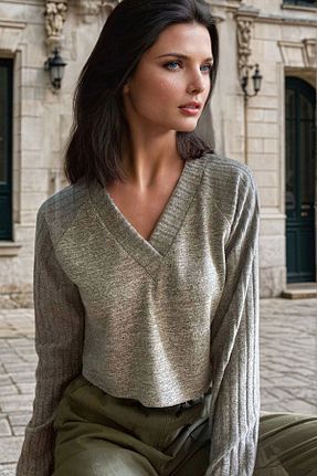 بلوز بژ زنانه ساده New Laviva - کد 871259694
