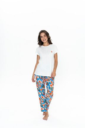 ست لباس راحتی نباتی زنانه ساده U.S. Polo Assn. - کد 898172030