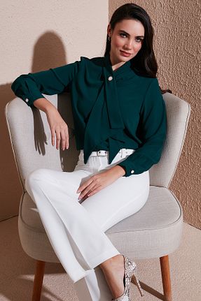 پیراهن سبز زنانه رگولار Lela - کد 898173188