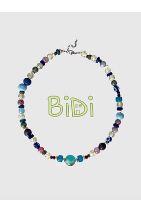 گردنبند جواهر رنگی زنانه اکریلیک Bidi House - کد 898181146