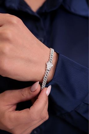 دستبند نقره زنانه 925 عیار Kiriş Gümüş - کد 845067020