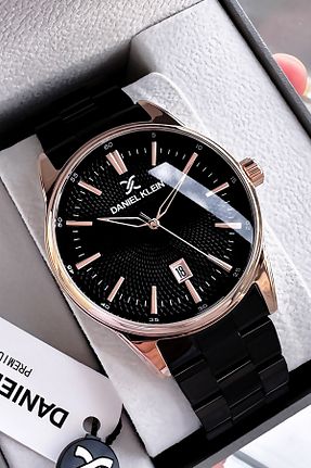 ساعت مچی مشکی مردانه 43 میلی متر Daniel Klein - کد 870042478