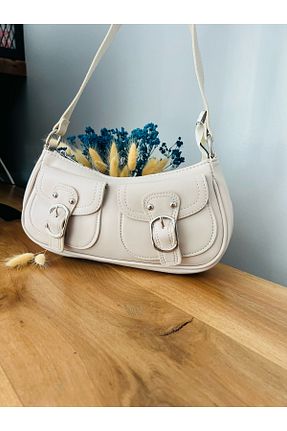 کیف دوشی سفید زنانه چرم مصنوعی BEE BAGS - کد 897246763