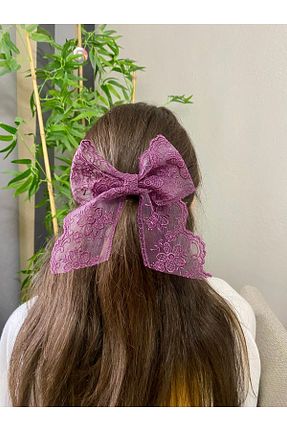 گیره سر بنفش زنانه پلی استر Toka Delisi - کد 897106946