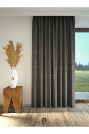 پرده زمینه طوسی پلی استر Perle - کد 898187944