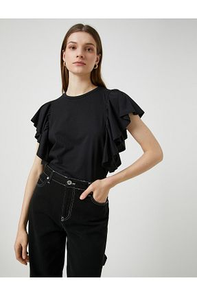 بلوز مشکی زنانه ساده Koton - کد 458906954