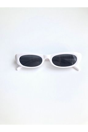 عینک آفتابی سفید زنانه UV400 DSN - کد 865983315