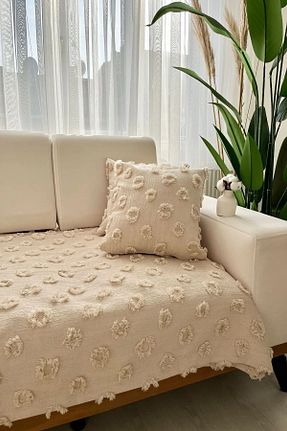 کوسن و روکش کوسن بژ پنبه ای mis home ev tekstil - کد 898198912