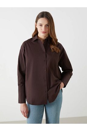 تونیک قهوه ای زنانه تریکو LC Waikiki - کد 898206879