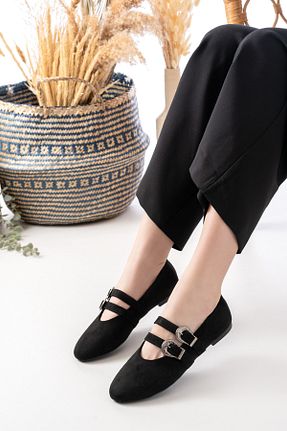 صندل مشکی زنانه چرم مصنوعی Egepass - کد 898837529
