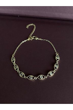 دستبند استیل (فولاد) طلائی h&b design jewel - کد 898208512
