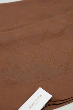 شال قهوه ای زنانه پنبه ای Pierre Cardin - کد 898212809