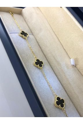 دستبند نقره مشکی زنانه 925 عیار vogutima - کد 898219850