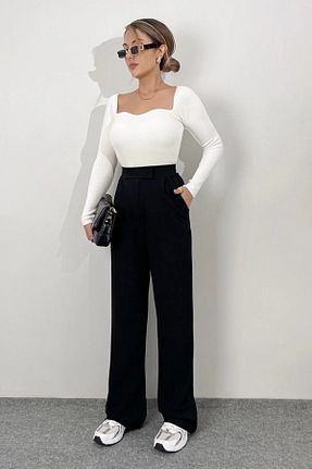 شلوار مشکی زنانه بافتنی ufukmoda - کد 898221964