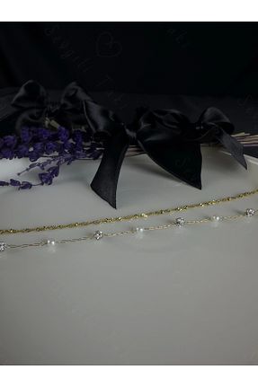 خلخال جواهر رنگی زنانه سنگ طبیعی SEVGİLİ TAKI - کد 898221749