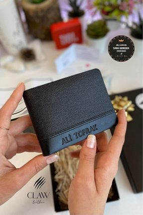 کیف پول مشکی مردانه سایز متوسط clawleather - کد 898237114