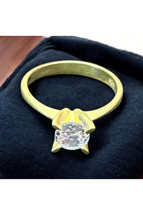 انگشتر نقره زرد زنانه زیرکن İkraJewelry - کد 898236867