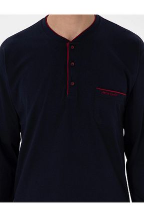 ست لباس راحتی سرمه ای مردانه ساده Pierre Cardin - کد 898265804