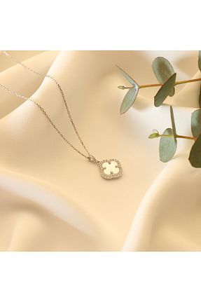 گردنبند نقره طوسی زنانه 925 عیار Kepenek Takı - کد 894955496