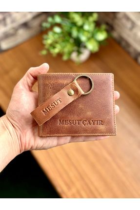 کیف پول قهوه ای مردانه ابعاد کوچک clawleather - کد 829781227