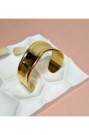 دستبند استیل (فولاد) زرد زنانه کروم Ivory Pearl - کد 898277486