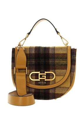 کیف دوشی قهوه ای زنانه پلی استر Guess - کد 765005596