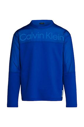 سوئیشرت آبی مردانه ساده Calvin Klein - کد 827655040