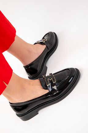 کفش لوفر مشکی زنانه چرم مصنوعی SOHO - کد 892058473