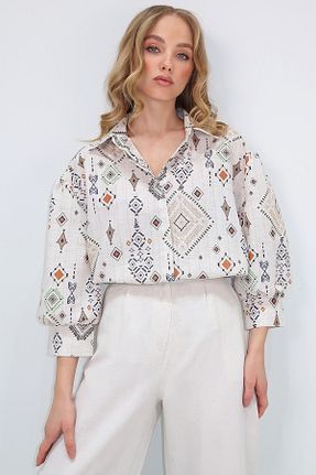 پیراهن بژ زنانه رگولار Trend Alaçatı Stili - کد 897430984