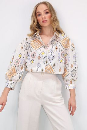 پیراهن بژ زنانه رگولار Trend Alaçatı Stili - کد 897430987