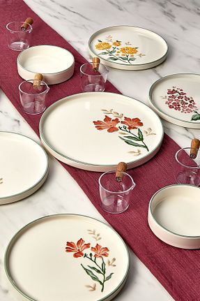سرویس قهوه خوری سفید 6 نفره Kitchen Life - کد 857897078