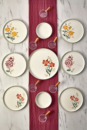 سرویس قهوه خوری سفید 6 نفره Kitchen Life - کد 857897078