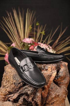کفش لوفر مشکی مردانه چرم خالص Pierre Cardin - کد 896988485