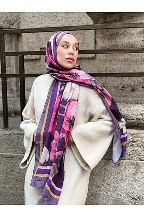 شال بنفش زنانه Modakaşmir - کد 897011842