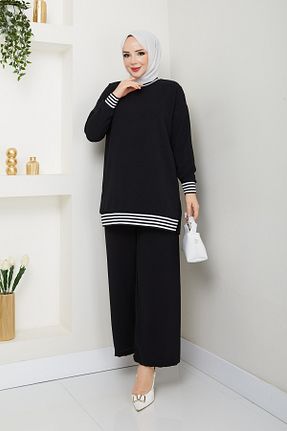 ست بالاتنه و پائین تنه حجاب مشکی زنانه رگولار MÇmoda - کد 897031468