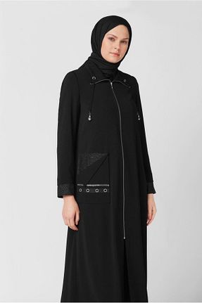 مانتو بلند حجاب مشکی زنانه TRENDTESETTÜR - کد 703182787