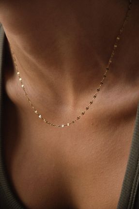 گردنبند استیل ( فولاد ) طلائی زنانه استیل ضد زنگ ByFlorya Jewelry - کد 853852279