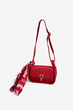 کیف دوشی قرمز زنانه چرم مصنوعی SVES BAG - کد 897083549