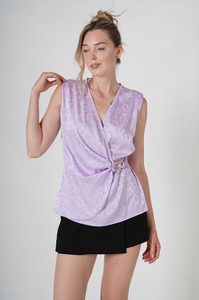 بلوز بنفش زنانه پلنگی YORSSTYLE - کد 841351626