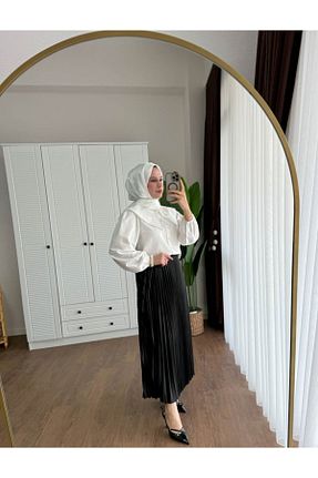 پیراهن سفید زنانه اورسایز Miraydın Butik - کد 895219945