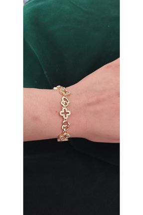 دستبند جواهر طلائی زنانه زیرکن Bluebell - کد 897063861