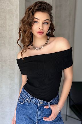 بلوز مشکی زنانه رگولار New Now - کد 897112131