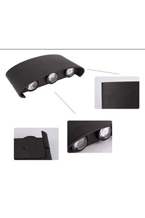 چراغ دیواری مشکی فلزی Cata - کد 257739233