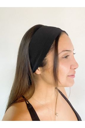 باندانا مشکی پنبه ای muze scrunchie - کد 897075590
