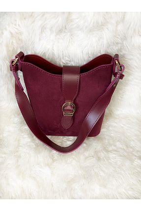 کیف دوشی زرشکی زنانه جیر Melos Butik - کد 897081630