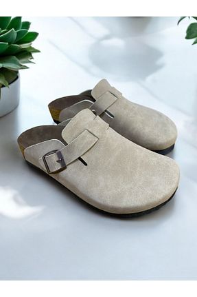 دمپائی بژ زنانه چرم مصنوعی Shoes - کد 814427918