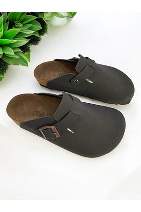 دمپائی مشکی زنانه چرم مصنوعی Shoes - کد 814426393