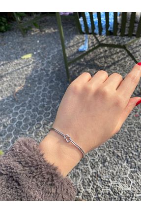 دستبند نقره سفید زنانه 925 عیار KARSU - کد 897117105