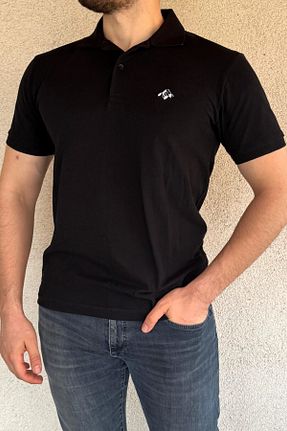 پولوشرت مشکی مردانه %100 پنبه Mesh - کد 891538943